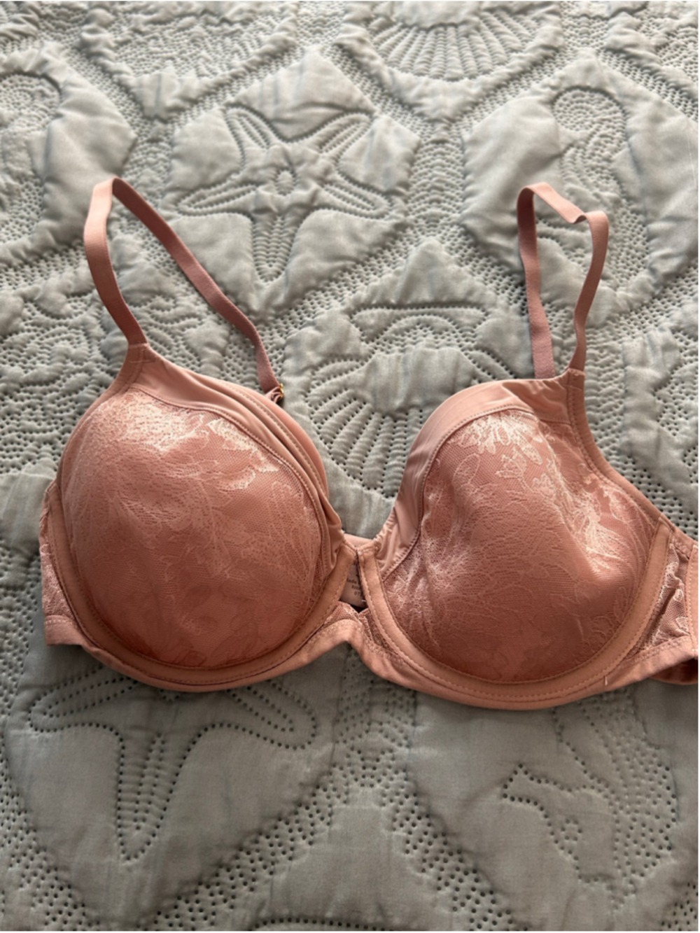 Soma Lightest Lift Perfect Coverage Lace Bra 34C Pink